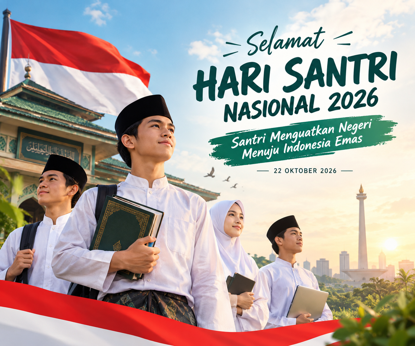 Hari Santri Nasional 2026: Tema, Sejarah 22 Oktober, dan Maknanya