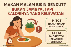 makan malam bikin gendut