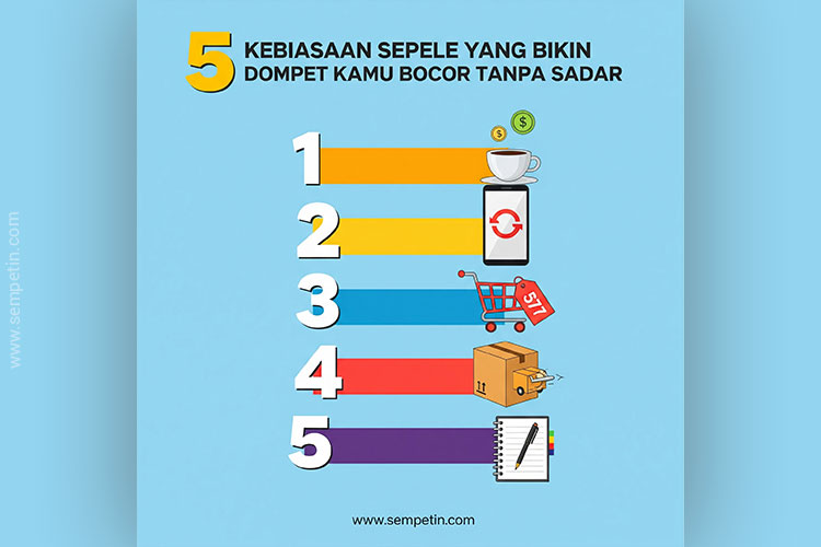 5 kebiasaan sepele yg bikin dompet bocor web