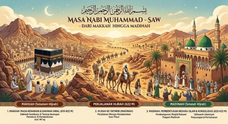 Perjalanan Sejarah Islam pada Masa Nabi Muhammad SAW: Dari Makkah hingga Madinah